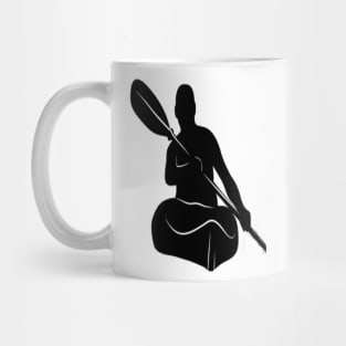 Touring Kayaking Black Mug